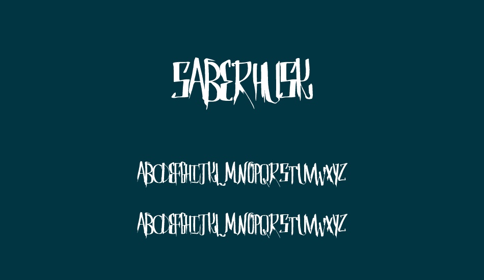 saberhusk font