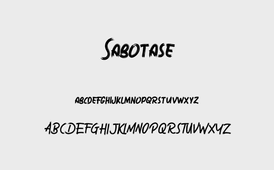 Sabotase font