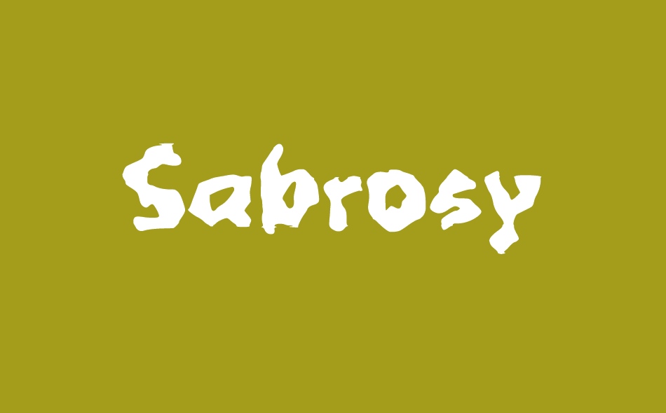 Sabrosy font big