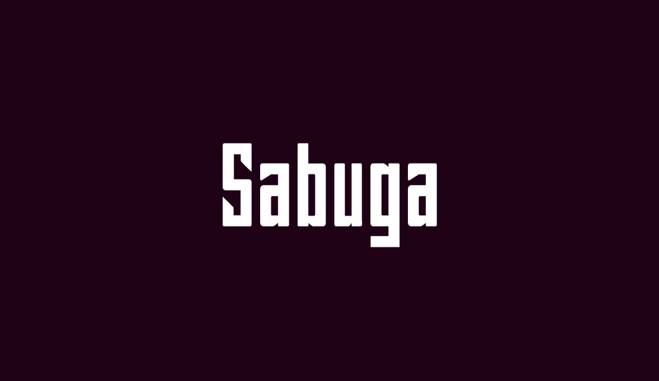 sabuga font big