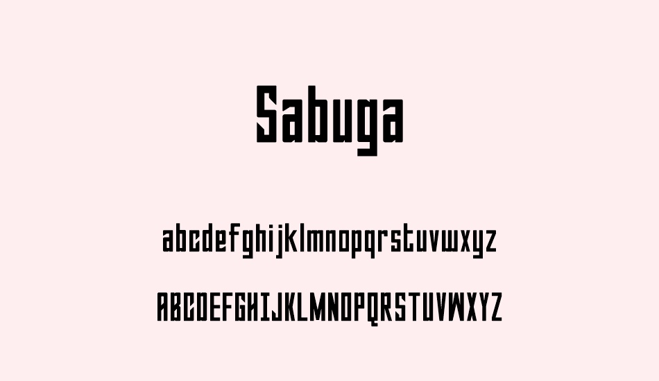 sabuga font
