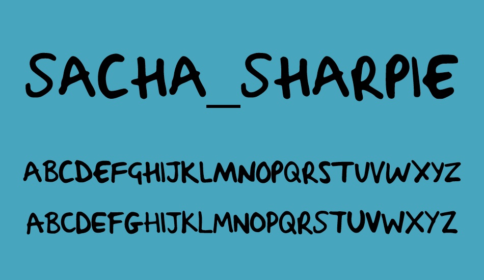 sacha-sharpie-2 font