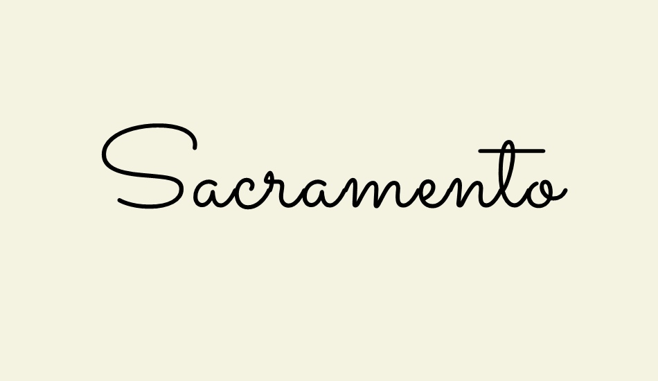 sacramento font big