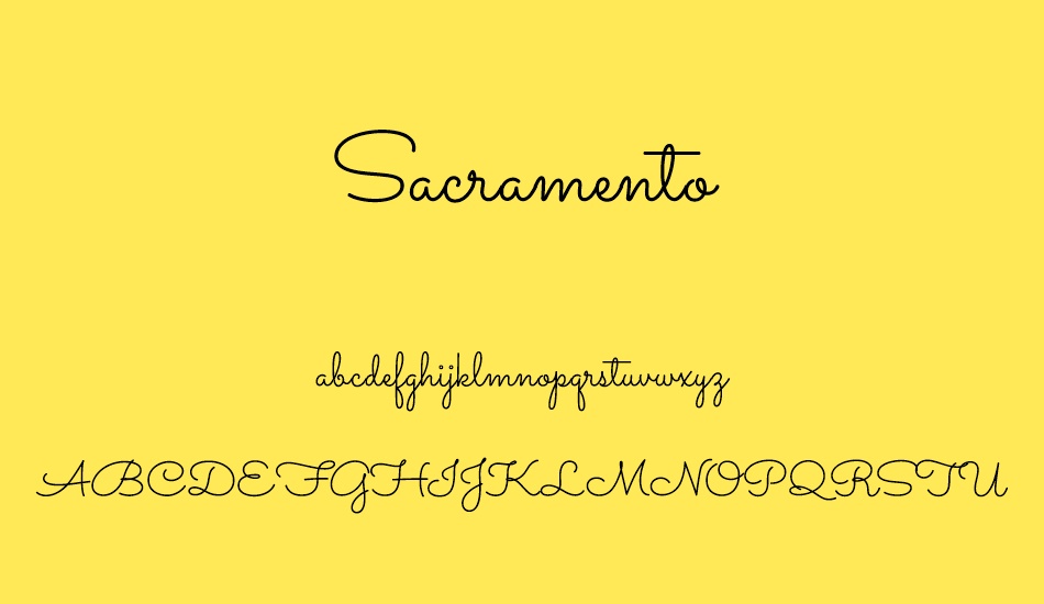 sacramento font