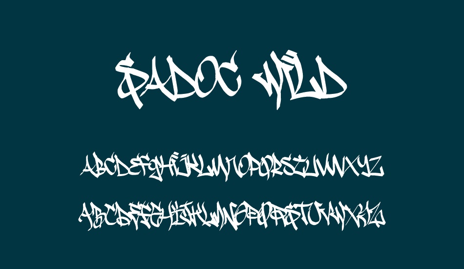 sadoc-wild font