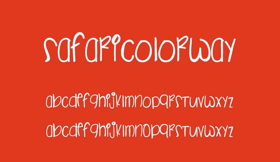safaricolorway font