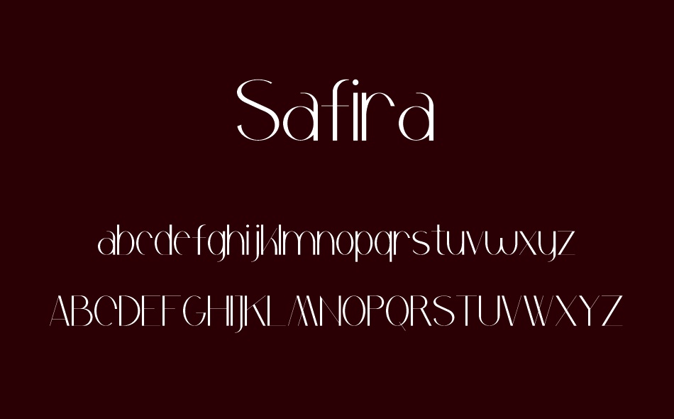 Safira font