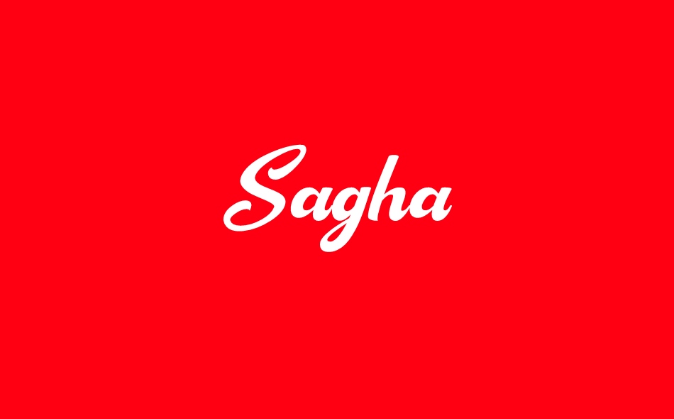 Sagha font big