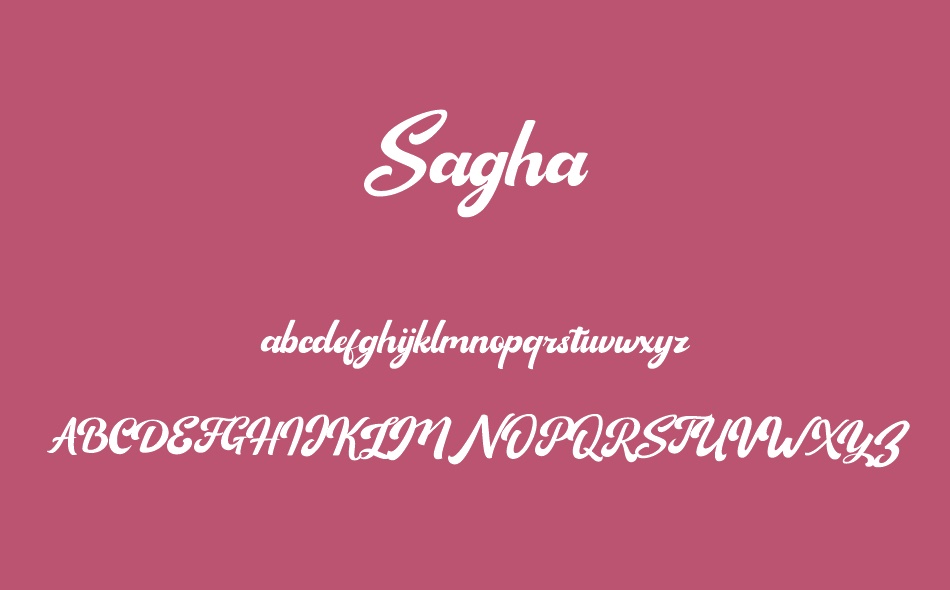 Sagha font