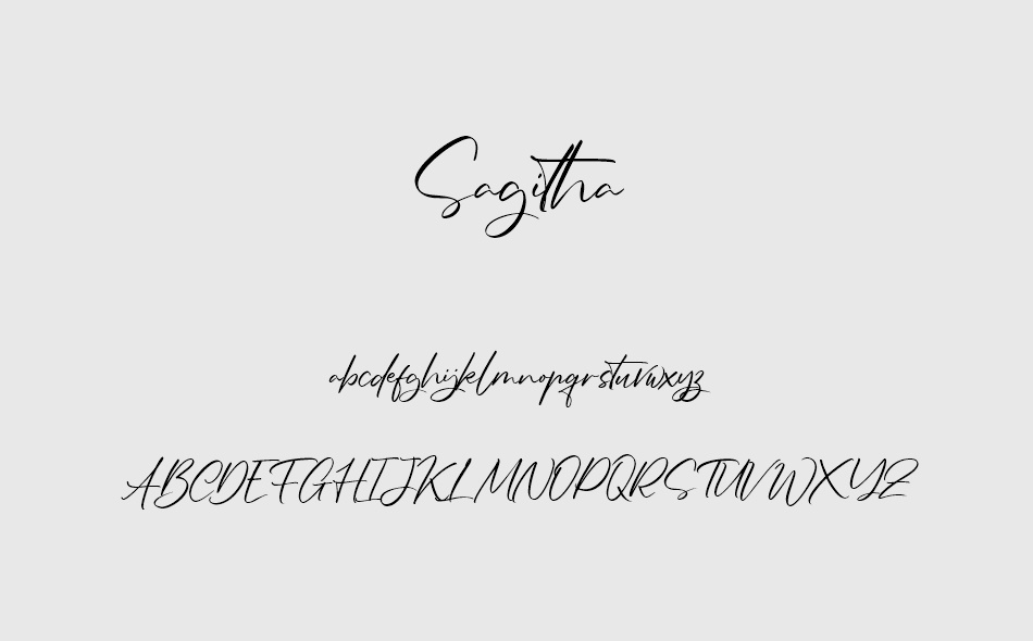 Sagitha font