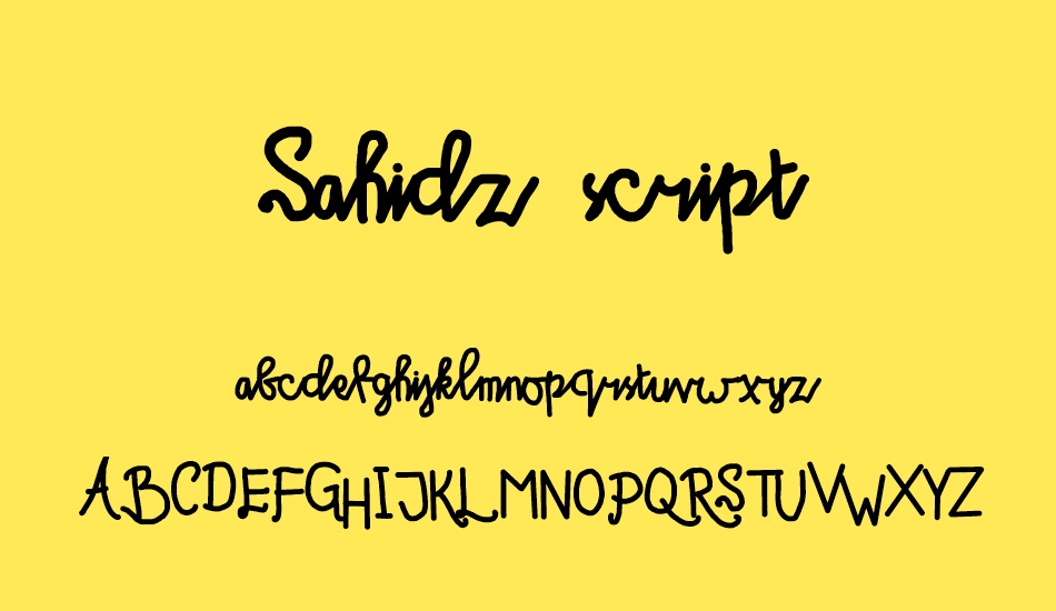 sahidz-script font