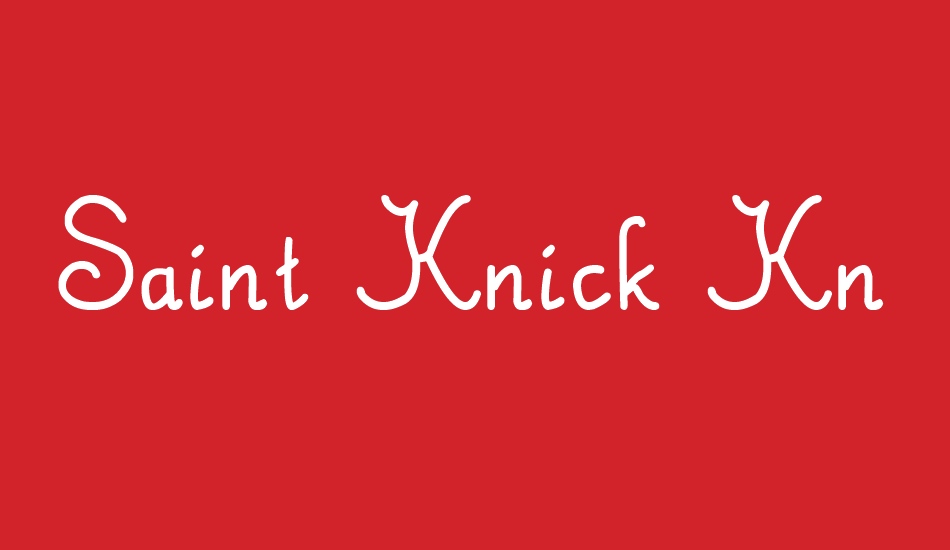saint-knick-knack font big