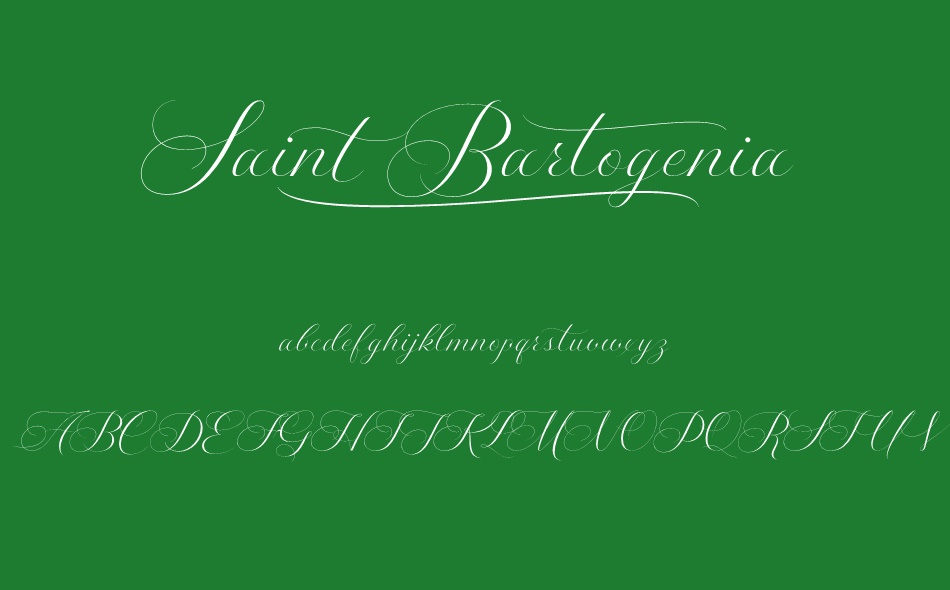 Saint Bartogenia font