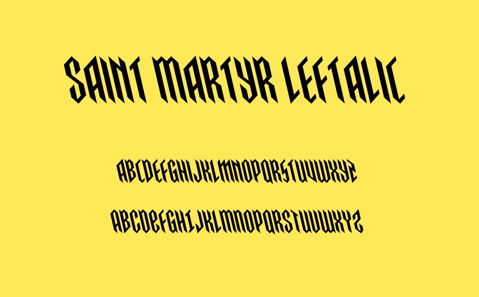 Saint Martyr font