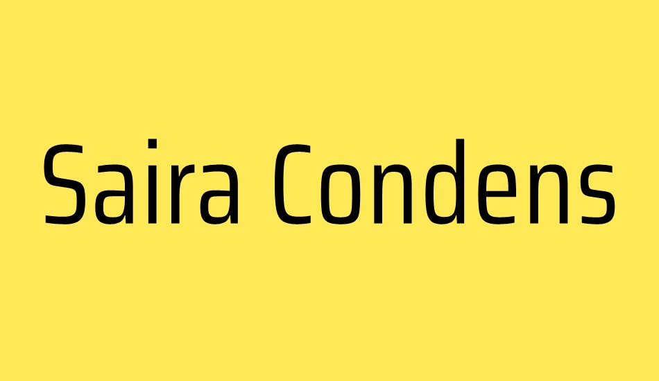 saira-condensed font big