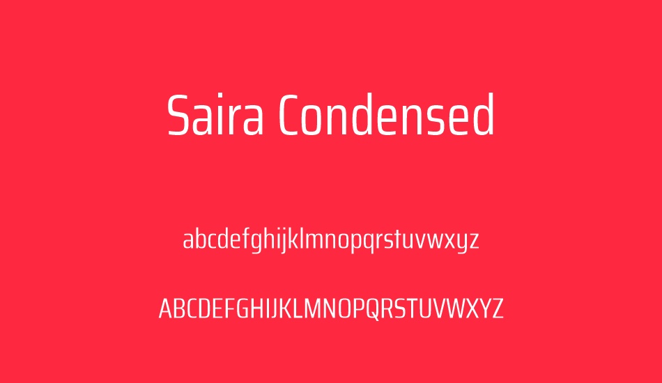 saira-condensed font