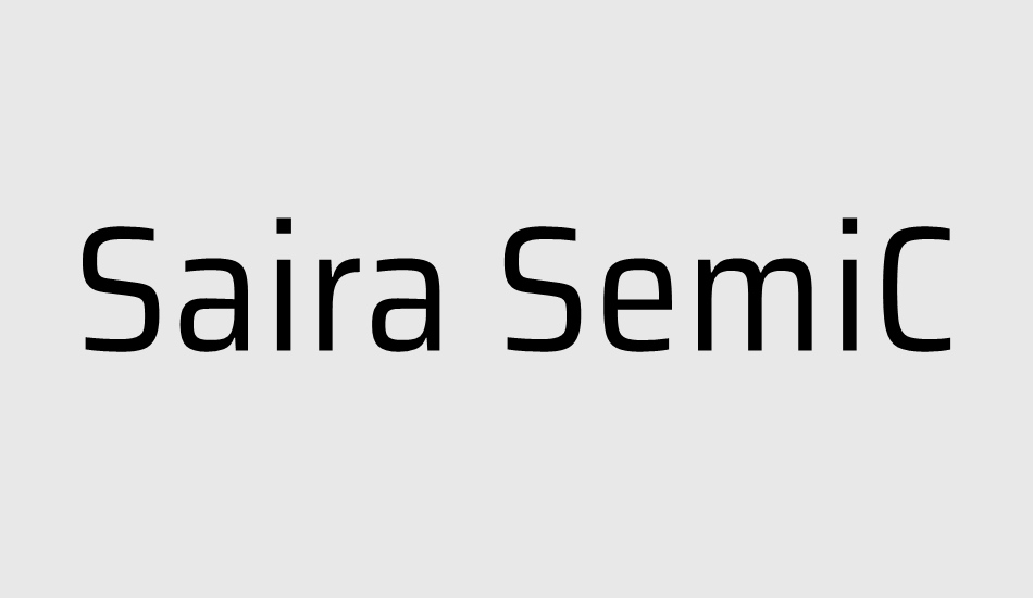 saira-semicondensed font big