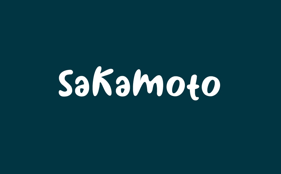 Sakamoto font big