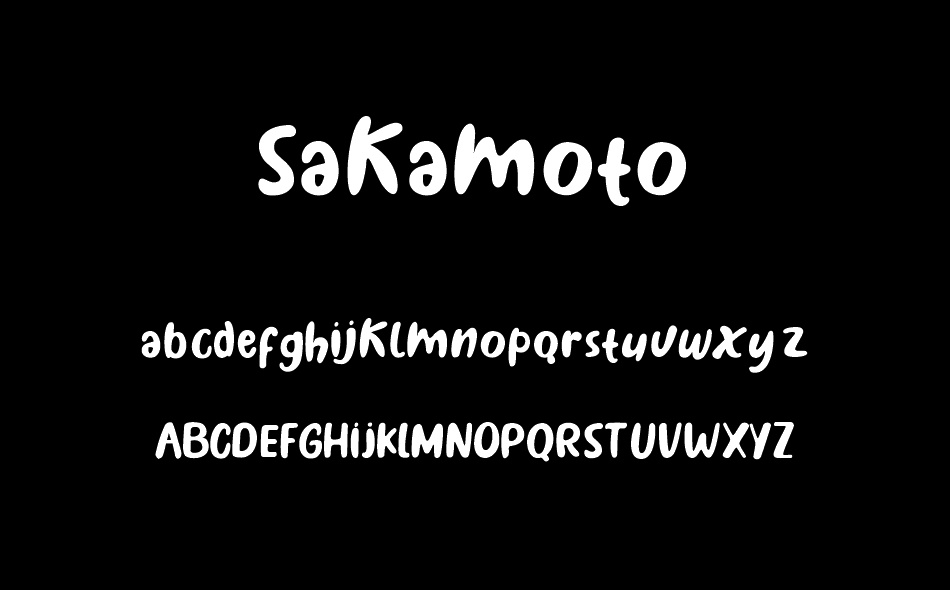 Sakamoto font