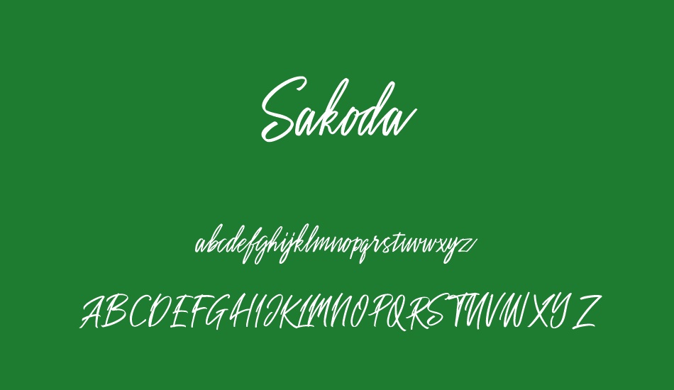 sakoda- font