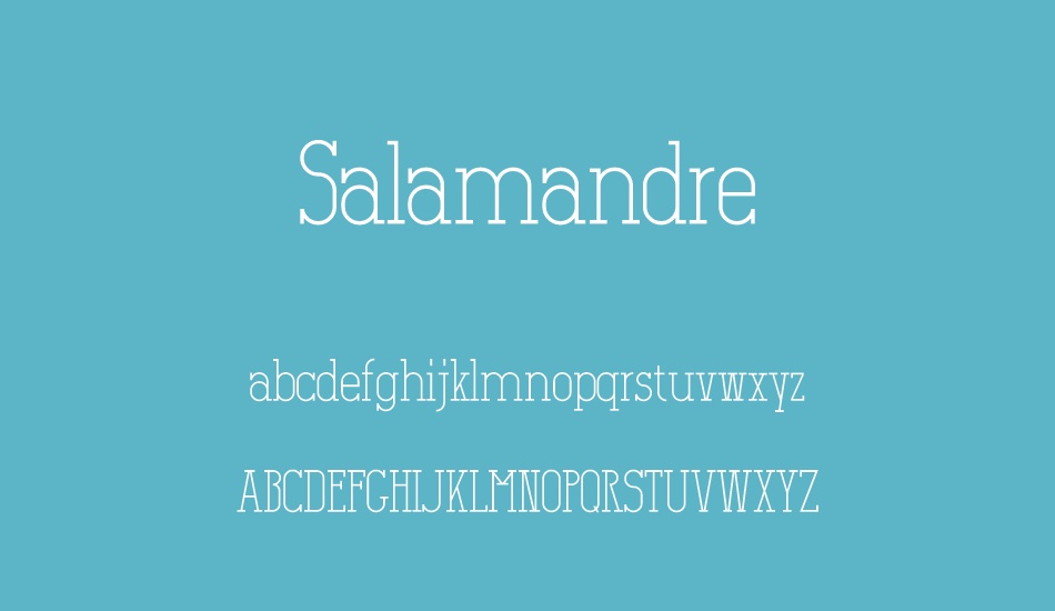 salamandre font