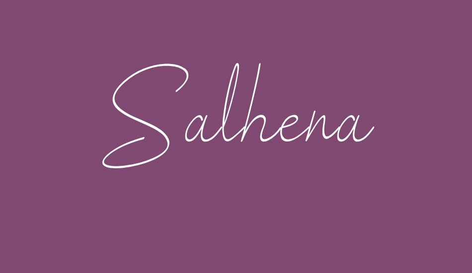salhena-free font big