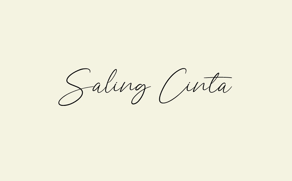 Saling Cinta font big