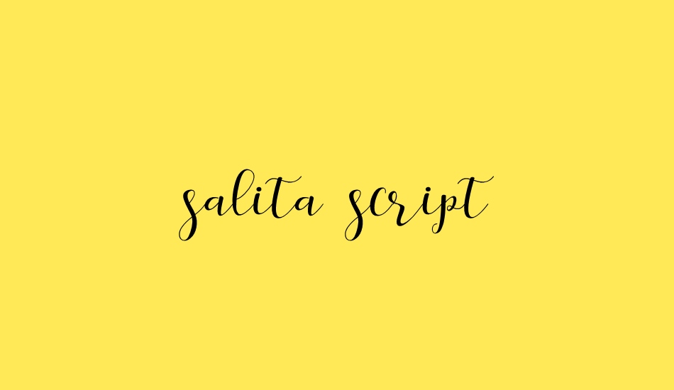 salita-script font big
