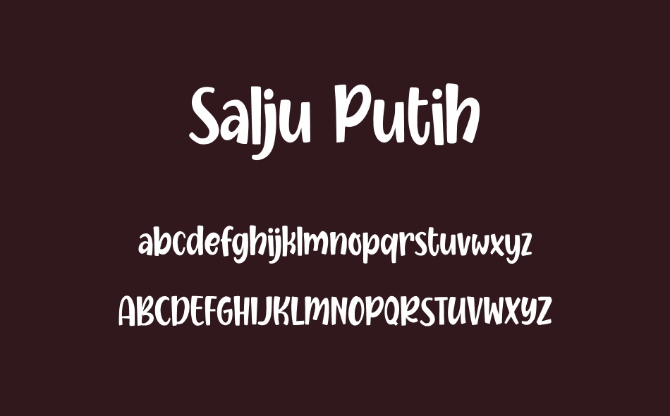 Salju Putih font