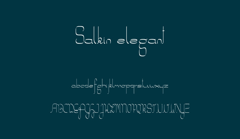 salkin-elegant font