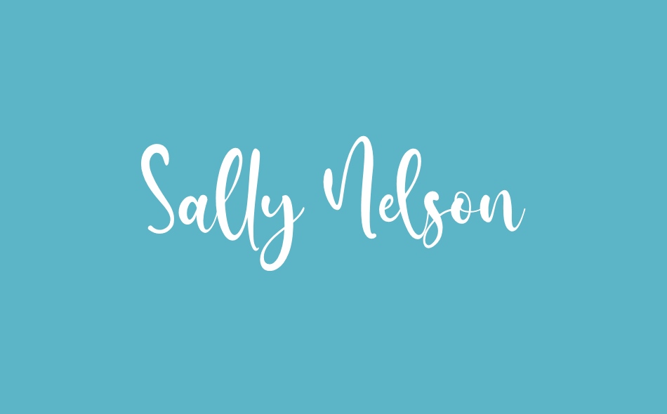 Sally Nelson font big