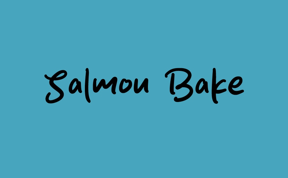 Salmon Bake font big