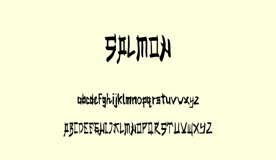 salmon font