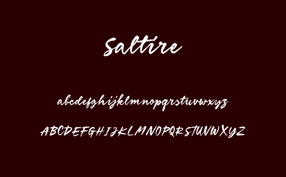 Saltire font