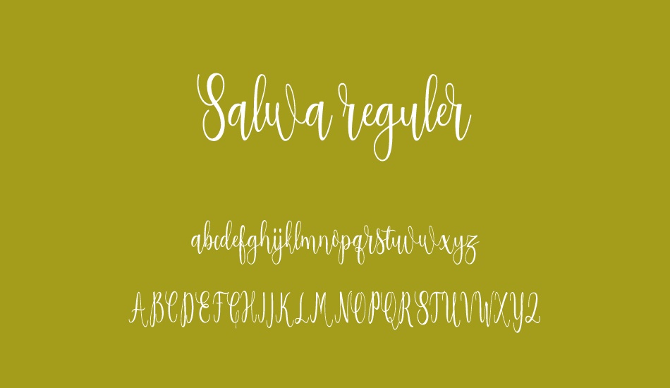 salwa-reguler font