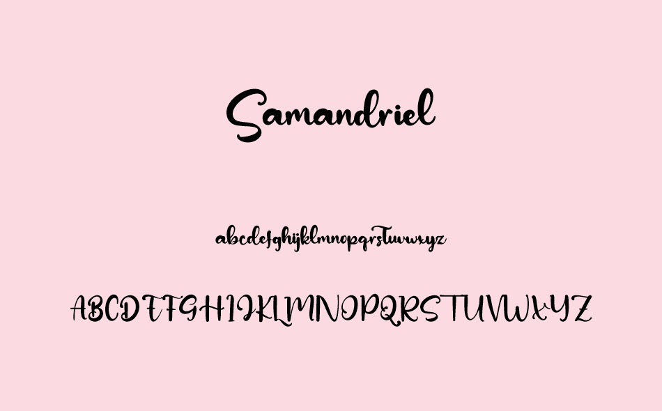 Samandriel font