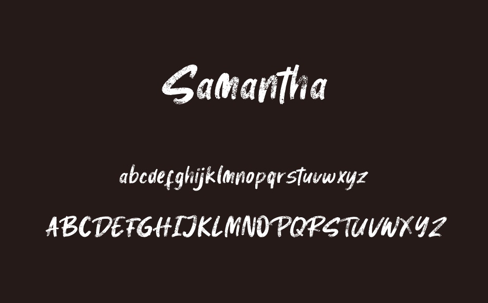 Samantha font