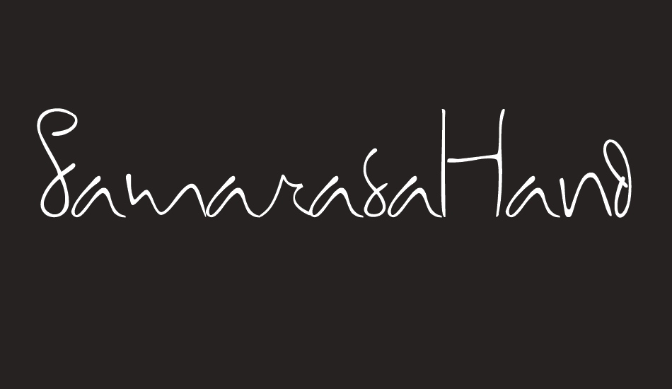 samarasahandwriting font big