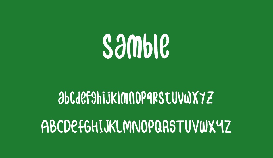 samble font