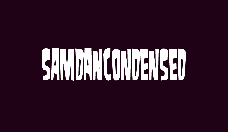 samdancondensed font big