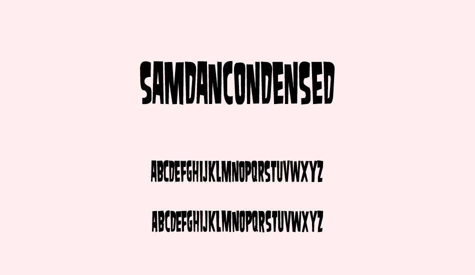 samdancondensed font