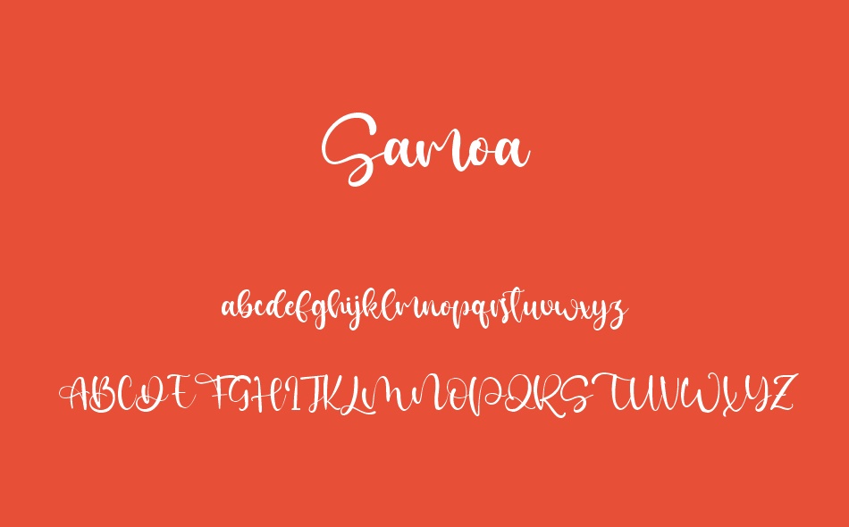 Samoa font