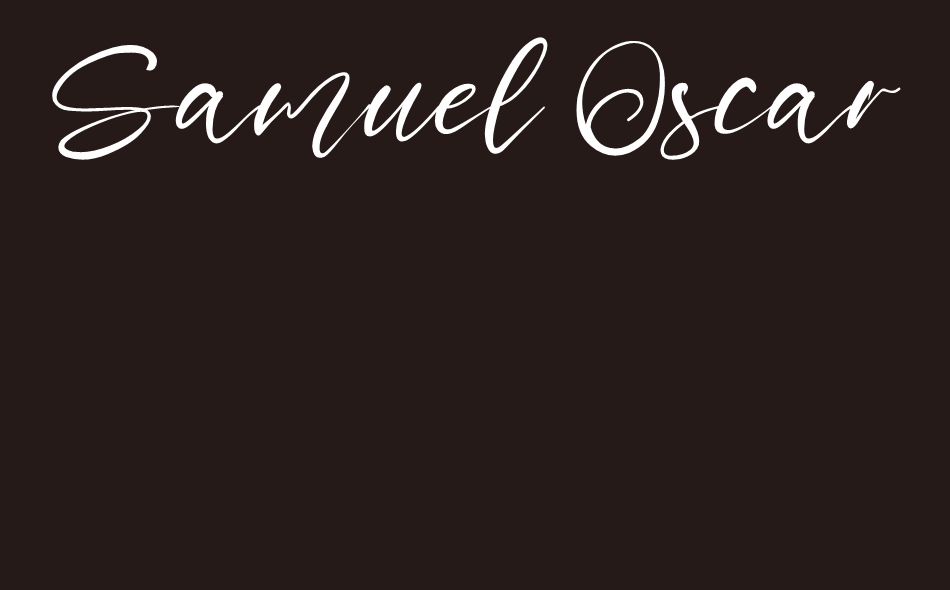 Samuel Oscar font big