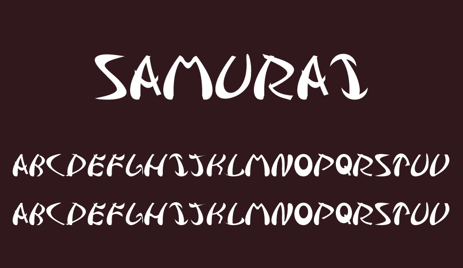 samurai font