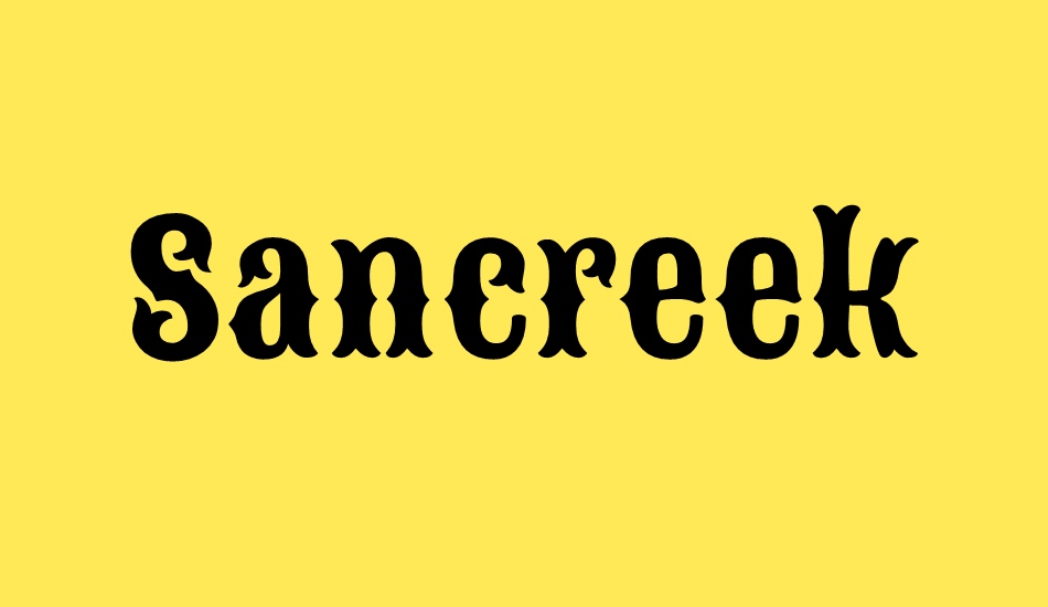 sancreek font big