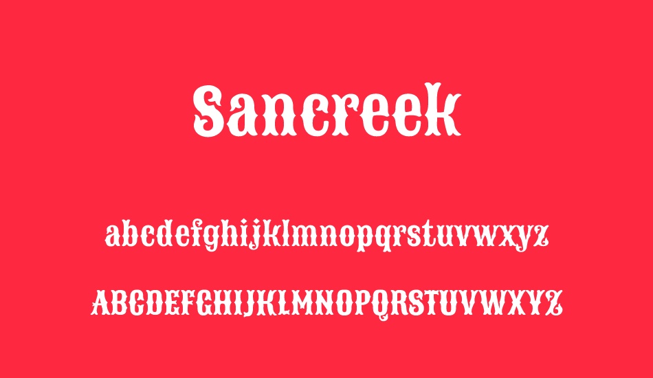 sancreek font