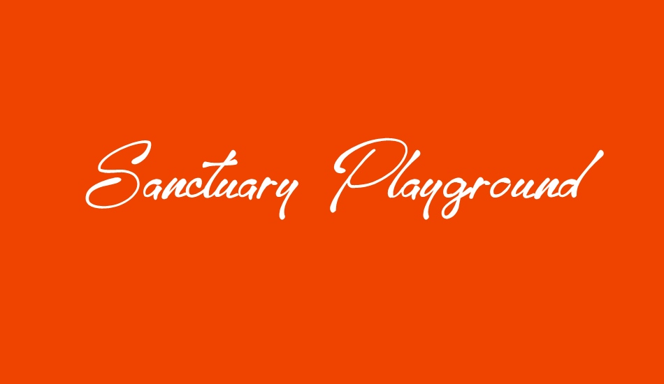 sanctuary-playground font big