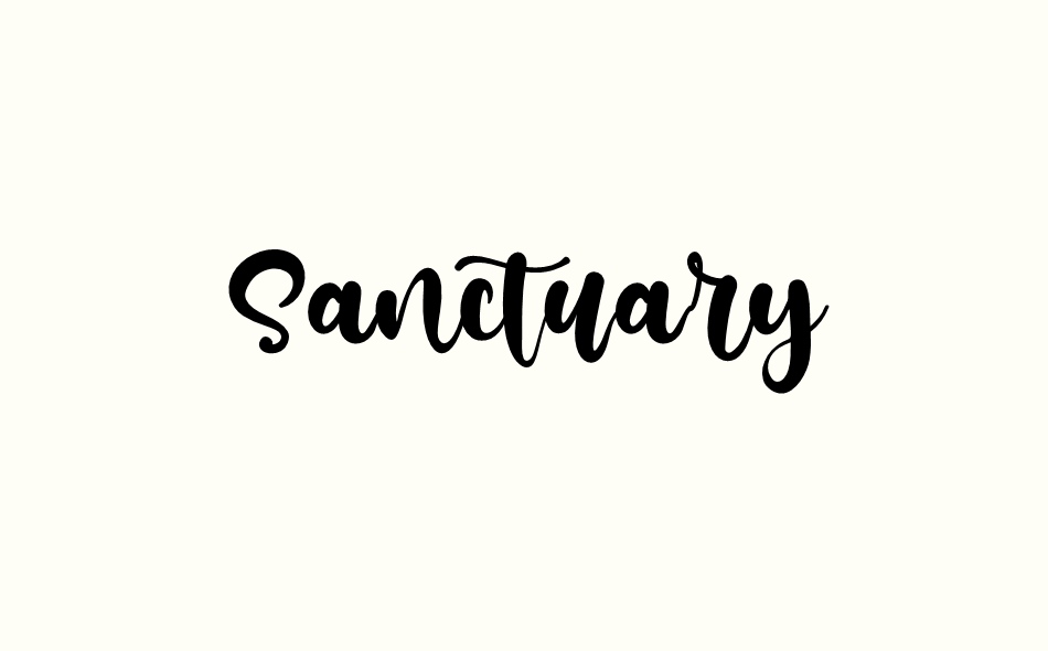 Sanctuary font big