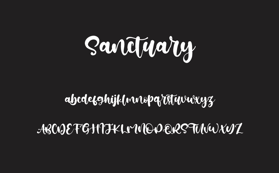 Sanctuary font