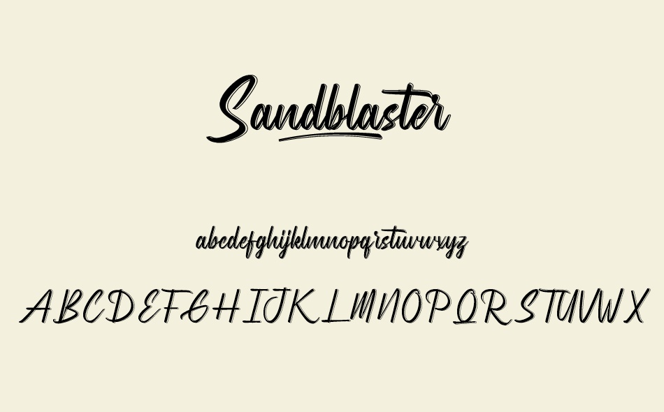Sandblaster font